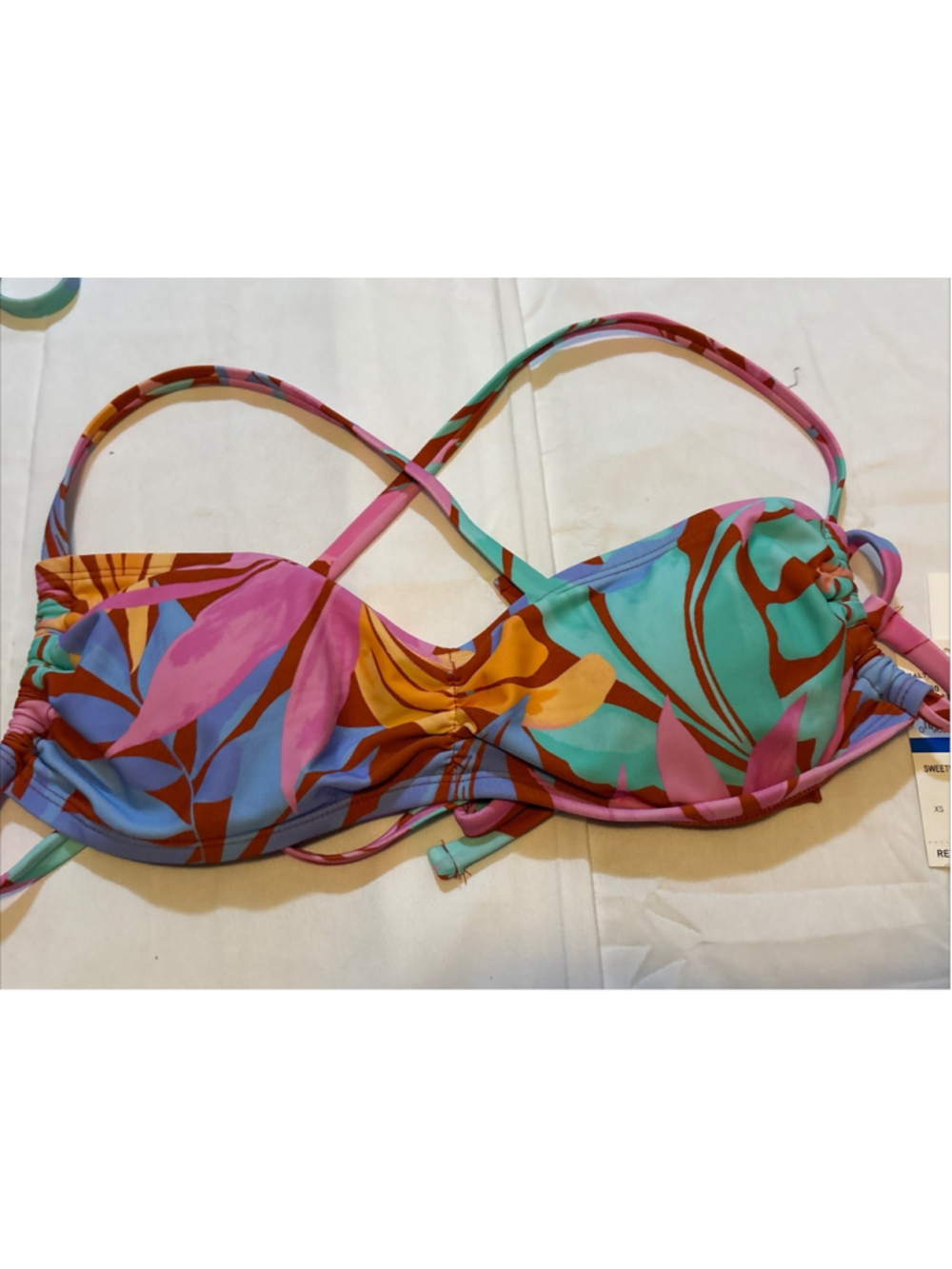 Salt + Cove Juniors' Sweetheart Bralette Bikini Top SIZE Small
